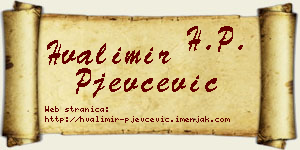 Hvalimir Pjevčević vizit kartica